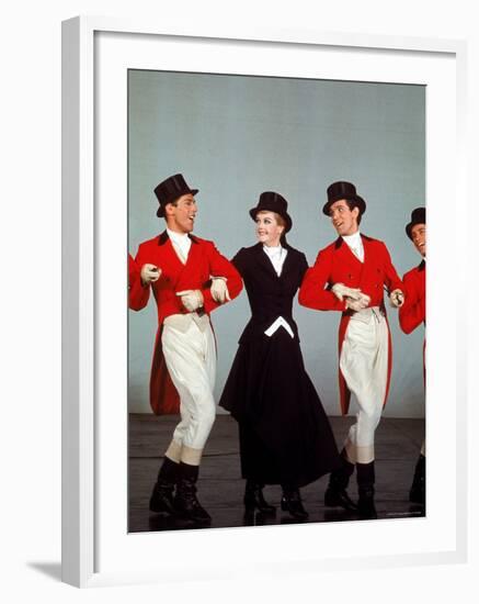 Angela Lansbury Performing with Others in the Musical "Mame"-Bill Ray-Framed Premium Photographic Print
