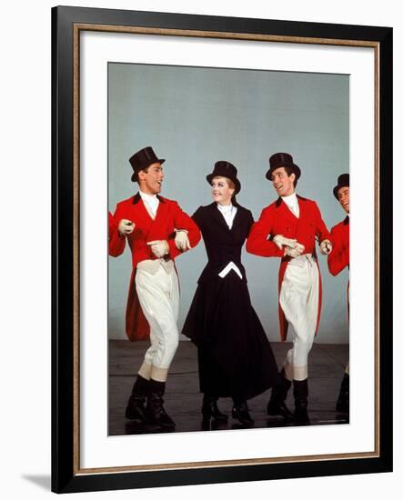 Angela Lansbury Performing with Others in the Musical "Mame"-Bill Ray-Framed Premium Photographic Print