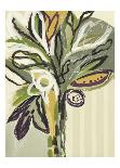 Blooms in Shamrock Grey-Angela Maritz-Stretched Canvas