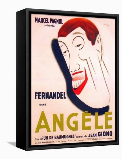 Angele, French poster art, Fernandel, 1934-null-Framed Stretched Canvas