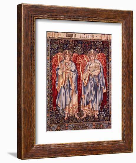 Angeli Laudantes, Tapestry Designed by Henry Dearle with Figures by Edward Burne-Jones Originally…-null-Framed Giclee Print