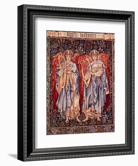 Angeli Laudantes, Tapestry Designed by Henry Dearle with Figures by Edward Burne-Jones Originally…-null-Framed Giclee Print