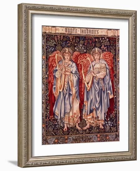 Angeli Laudantes, Tapestry Designed by Henry Dearle with Figures by Edward Burne-Jones Originally…-null-Framed Giclee Print