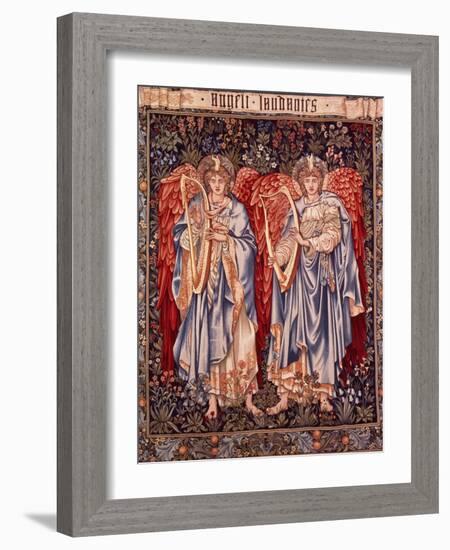 Angeli Laudantes, Tapestry Designed by Henry Dearle with Figures by Edward Burne-Jones Originally…-null-Framed Giclee Print