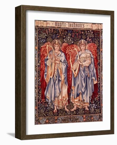 Angeli Laudantes, Tapestry Designed by Henry Dearle with Figures by Edward Burne-Jones Originally…-null-Framed Giclee Print