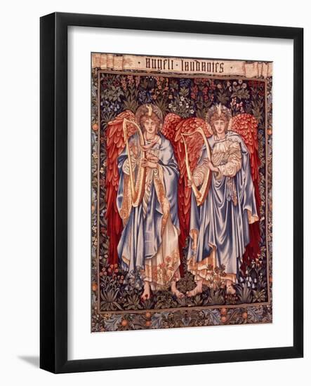 Angeli Laudantes, Tapestry Designed by Henry Dearle with Figures by Edward Burne-Jones Originally…-null-Framed Giclee Print
