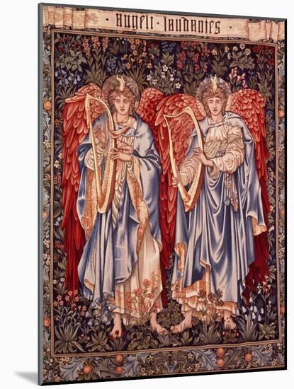 Angeli Laudantes, Tapestry Designed by Henry Dearle with Figures by Edward Burne-Jones Originally…-null-Mounted Giclee Print