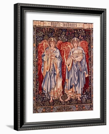 Angeli Laudantes, Tapestry Designed by Henry Dearle with Figures by Edward Burne-Jones Originally…-null-Framed Giclee Print