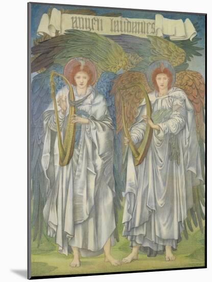 Angeli Laudantes-Edward Burne-Jones-Mounted Giclee Print