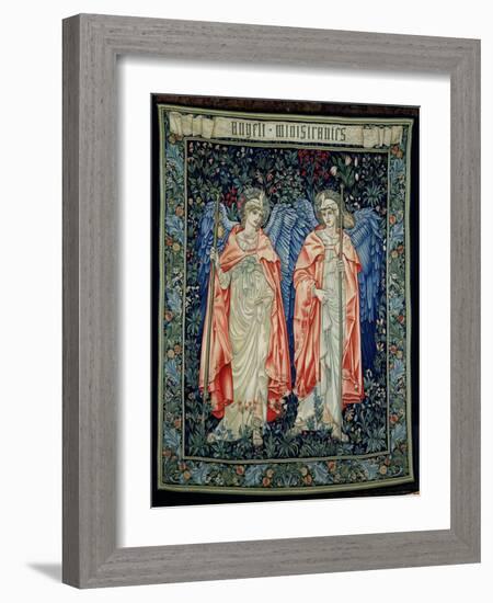 Angeli Ministrantes, 1894 (Tapestry)-Edward Burne-Jones-Framed Giclee Print