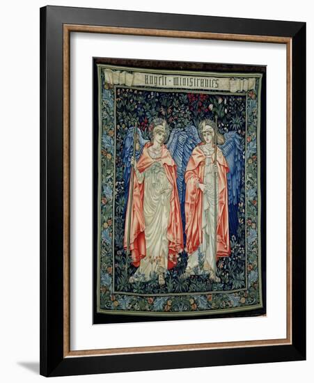 Angeli Ministrantes, 1894 (Tapestry)-Edward Burne-Jones-Framed Giclee Print