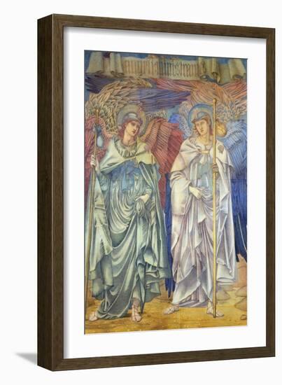 Angeli Ministrantes (Design for a Window in Salisbury Cathedral)-Edward Burne-Jones-Framed Giclee Print