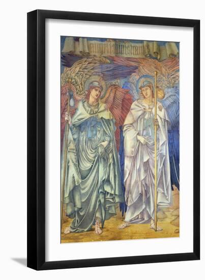 Angeli Ministrantes (Design for a Window in Salisbury Cathedral)-Edward Burne-Jones-Framed Giclee Print