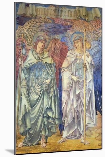 Angeli Ministrantes (Design for a Window in Salisbury Cathedral)-Edward Burne-Jones-Mounted Giclee Print