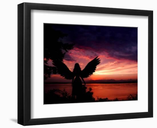 Angelic-Julie Fain-Framed Art Print