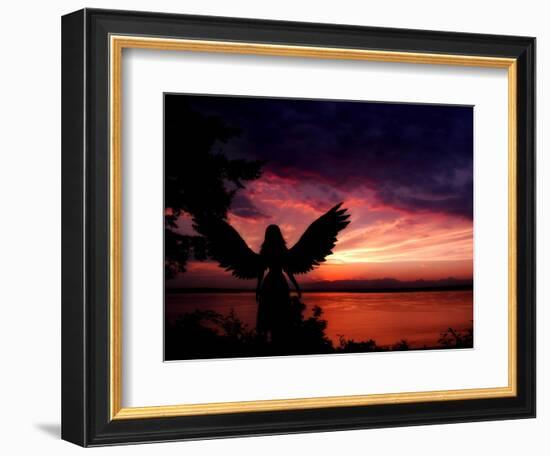 Angelic-Julie Fain-Framed Art Print