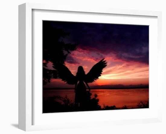Angelic-Julie Fain-Framed Art Print