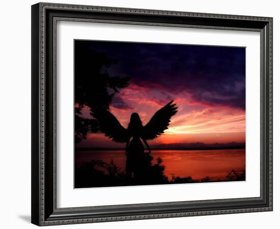 Angelic-Julie Fain-Framed Art Print