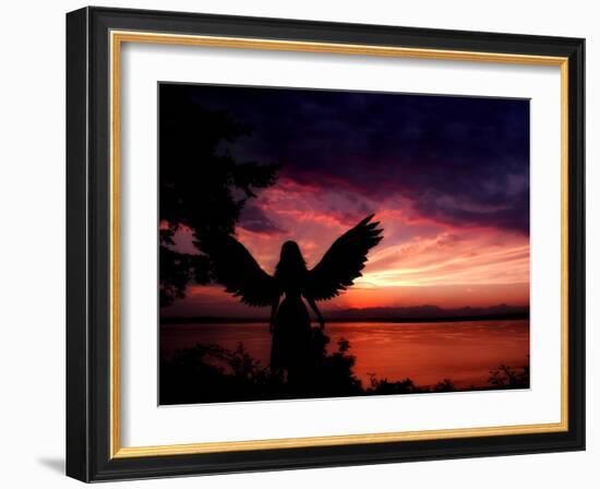 Angelic-Julie Fain-Framed Art Print