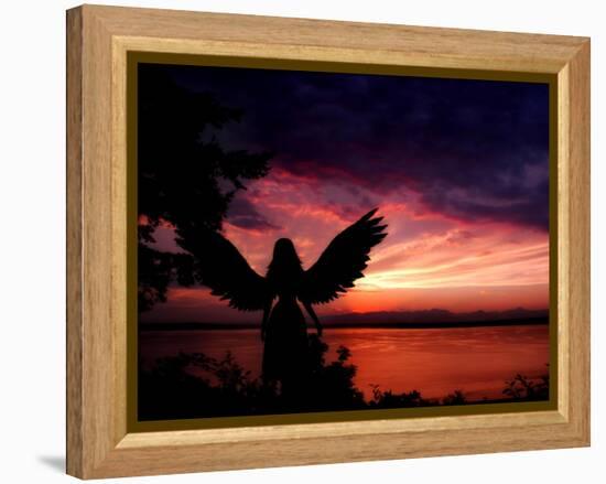 Angelic-Julie Fain-Framed Stretched Canvas