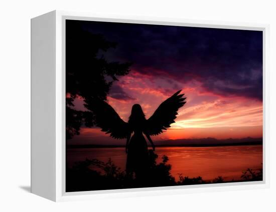 Angelic-Julie Fain-Framed Stretched Canvas