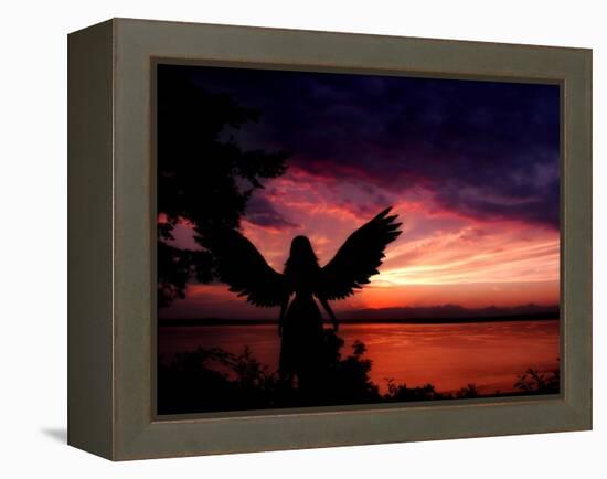 Angelic-Julie Fain-Framed Stretched Canvas