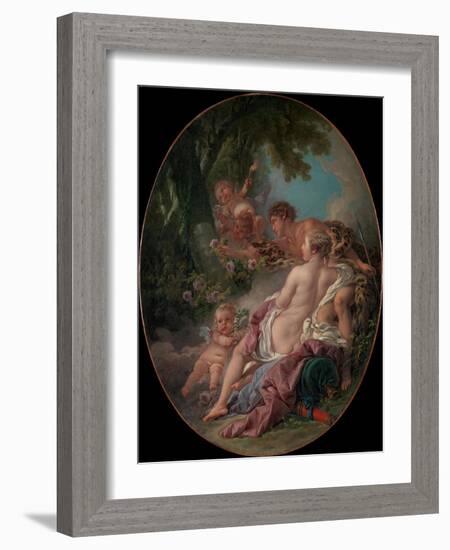 Angelica and Medoro, 1763-Francois Boucher-Framed Giclee Print