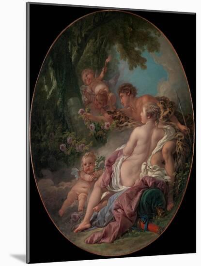 Angelica and Medoro, 1763-Francois Boucher-Mounted Giclee Print