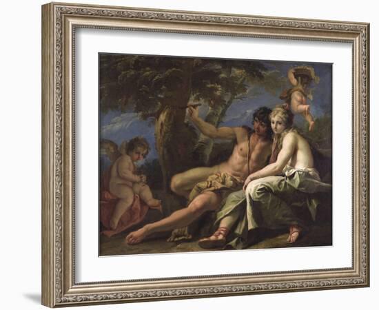 Angelica and Medoro-Sebastiano Ricci-Framed Giclee Print