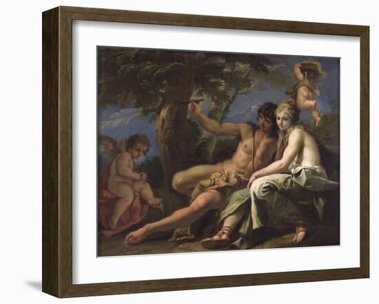 Angelica and Medoro-Sebastiano Ricci-Framed Giclee Print