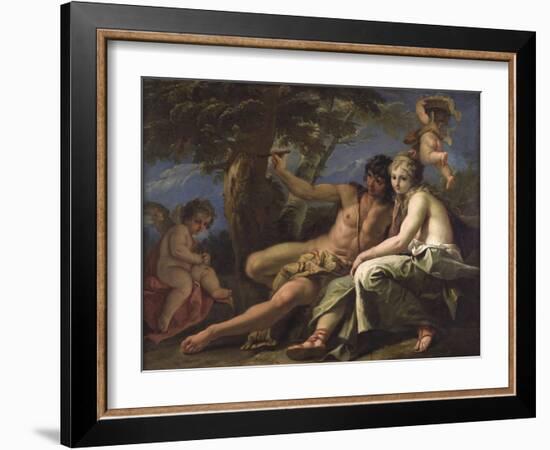 Angelica and Medoro-Sebastiano Ricci-Framed Giclee Print