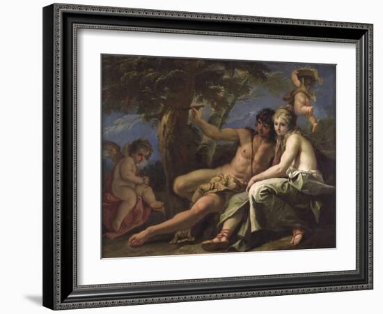 Angelica and Medoro-Sebastiano Ricci-Framed Giclee Print