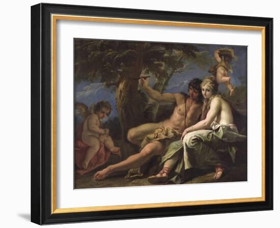 Angelica and Medoro-Sebastiano Ricci-Framed Giclee Print