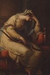 Erato, the Muse of Lyric Poetry with a Putto-Angelica Kauffmann-Framed Premier Image Canvas
