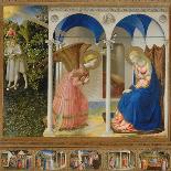 Cortona Altarpiece Showing the Annunciation, Predella: Visitation-Angelico & Strozzi-Framed Premier Image Canvas