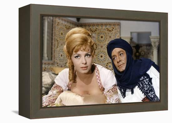 ANGELIQUE and LE SULTAN, 1968 directed by BERNARD BORDERIE Michele Mercier and Jean-Claude Pascal (-null-Framed Stretched Canvas