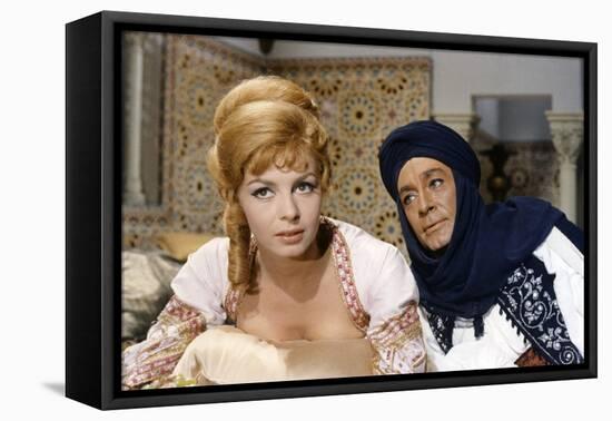 ANGELIQUE and LE SULTAN, 1968 directed by BERNARD BORDERIE Michele Mercier and Jean-Claude Pascal (-null-Framed Stretched Canvas