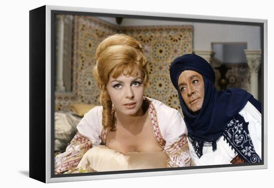 ANGELIQUE and LE SULTAN, 1968 directed by BERNARD BORDERIE Michele Mercier and Jean-Claude Pascal (-null-Framed Stretched Canvas