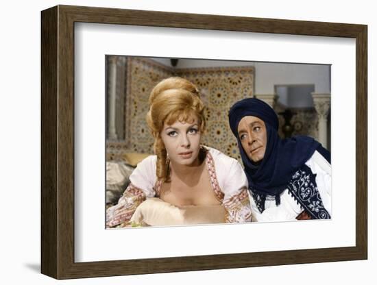 ANGELIQUE and LE SULTAN, 1968 directed by BERNARD BORDERIE Michele Mercier and Jean-Claude Pascal (-null-Framed Photo