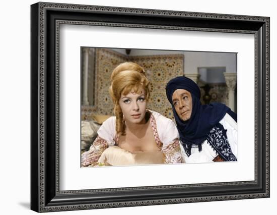 ANGELIQUE and LE SULTAN, 1968 directed by BERNARD BORDERIE Michele Mercier and Jean-Claude Pascal (-null-Framed Photo