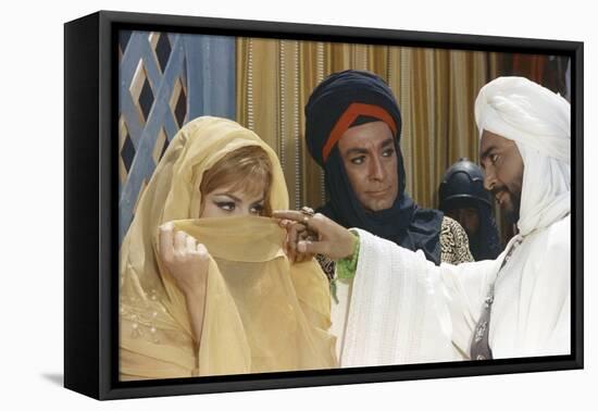 ANGELIQUE and LE SULTAN, 1968 directed by BERNARD BORDERIE Michele Mercier, Jean-Claude Pascal and -null-Framed Stretched Canvas