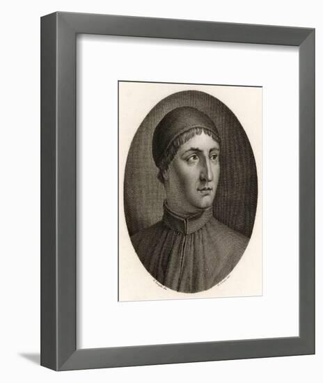 Angelo Poliziano Italian Scholar and Writer-null-Framed Art Print