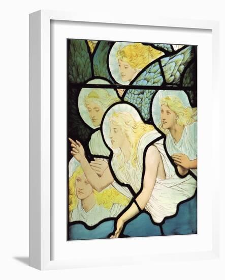 Angels, 1882 (Stained Glass)-Henry Holiday-Framed Giclee Print