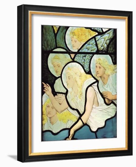 Angels, 1882 (Stained Glass)-Henry Holiday-Framed Giclee Print