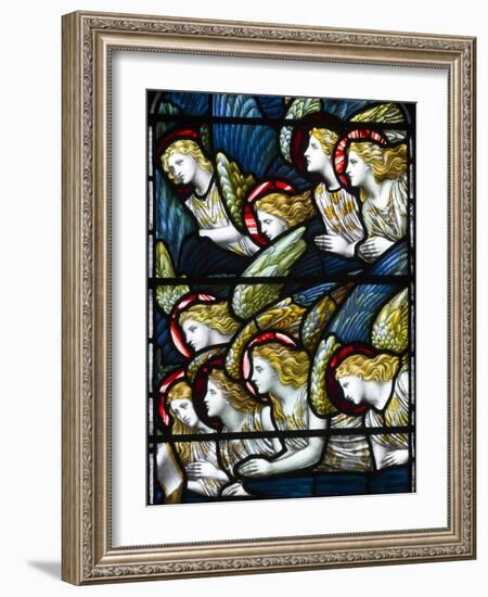 Angels, Adoration of the Lamb, 1884 (Stained Glass)-Henry Holiday-Framed Giclee Print