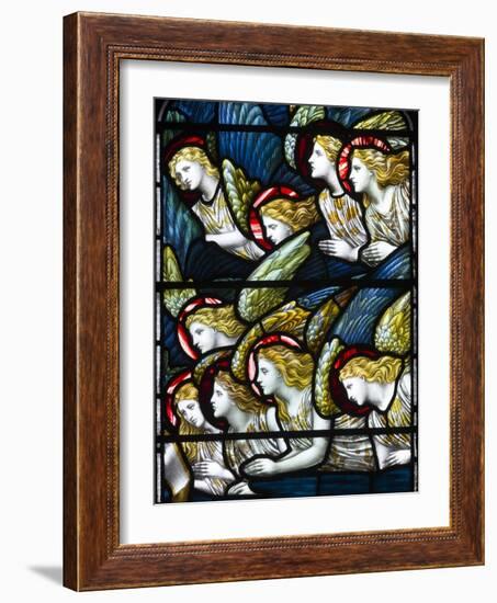 Angels, Adoration of the Lamb, 1884 (Stained Glass)-Henry Holiday-Framed Giclee Print