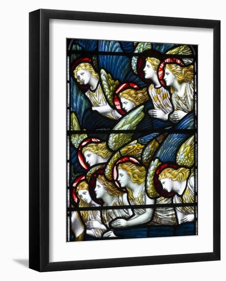 Angels, Adoration of the Lamb, 1884 (Stained Glass)-Henry Holiday-Framed Giclee Print