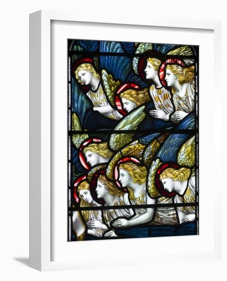 Angels, Adoration of the Lamb, 1884 (Stained Glass)-Henry Holiday-Framed Giclee Print