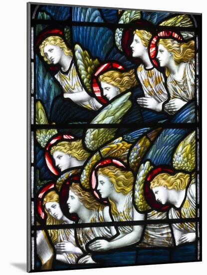 Angels, Adoration of the Lamb, 1884 (Stained Glass)-Henry Holiday-Mounted Giclee Print