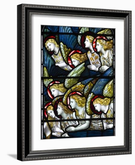 Angels, Adoration of the Lamb, 1884 (Stained Glass)-Henry Holiday-Framed Giclee Print